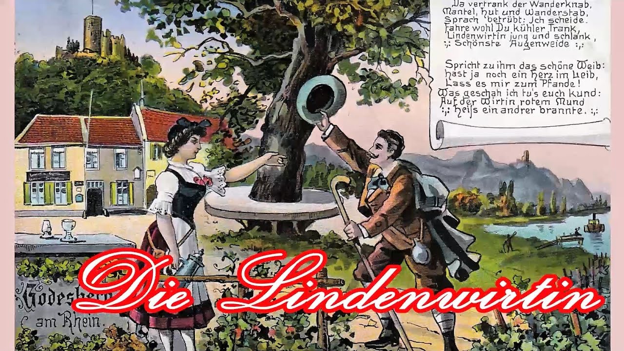 Die Lindenwirtin - German Student Song + English Translation