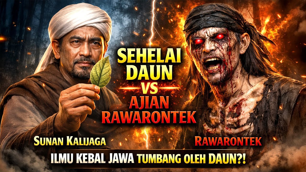AJIAN RAWARONTEK DILUMPUHKAN SEHELAI DAUN? Cara GILA Sunan Kalijaga Menaklukkan Ilmu Paling Maut