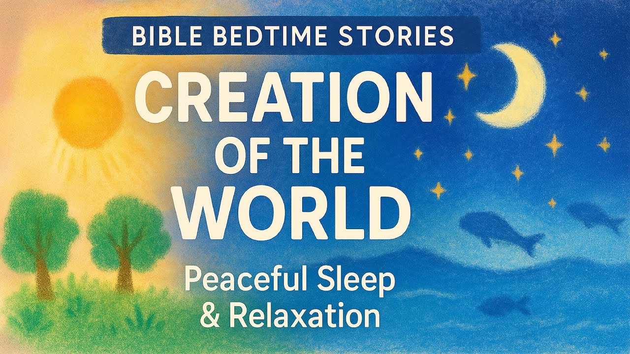 Bible Bedtime Story Ep.1 :Creation of the World  | Calming Christian Story for Sleep & Relaxation