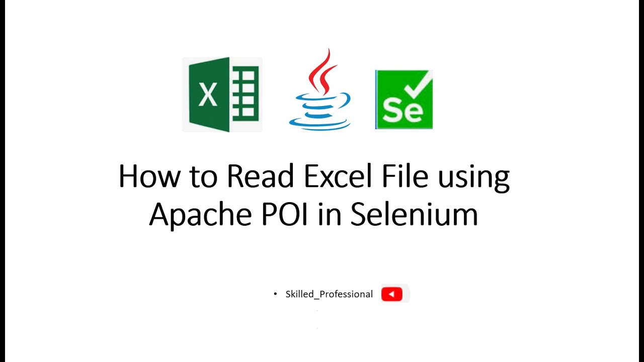 How to Read Excel File in Selenium WebDriver Using Apache POI #ApachePOI