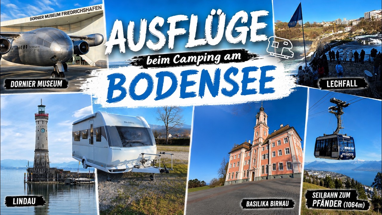 Ausflugtipps beim Camping am Bodensee - Rheinfall | Pfänderbahn & Dornier Museum