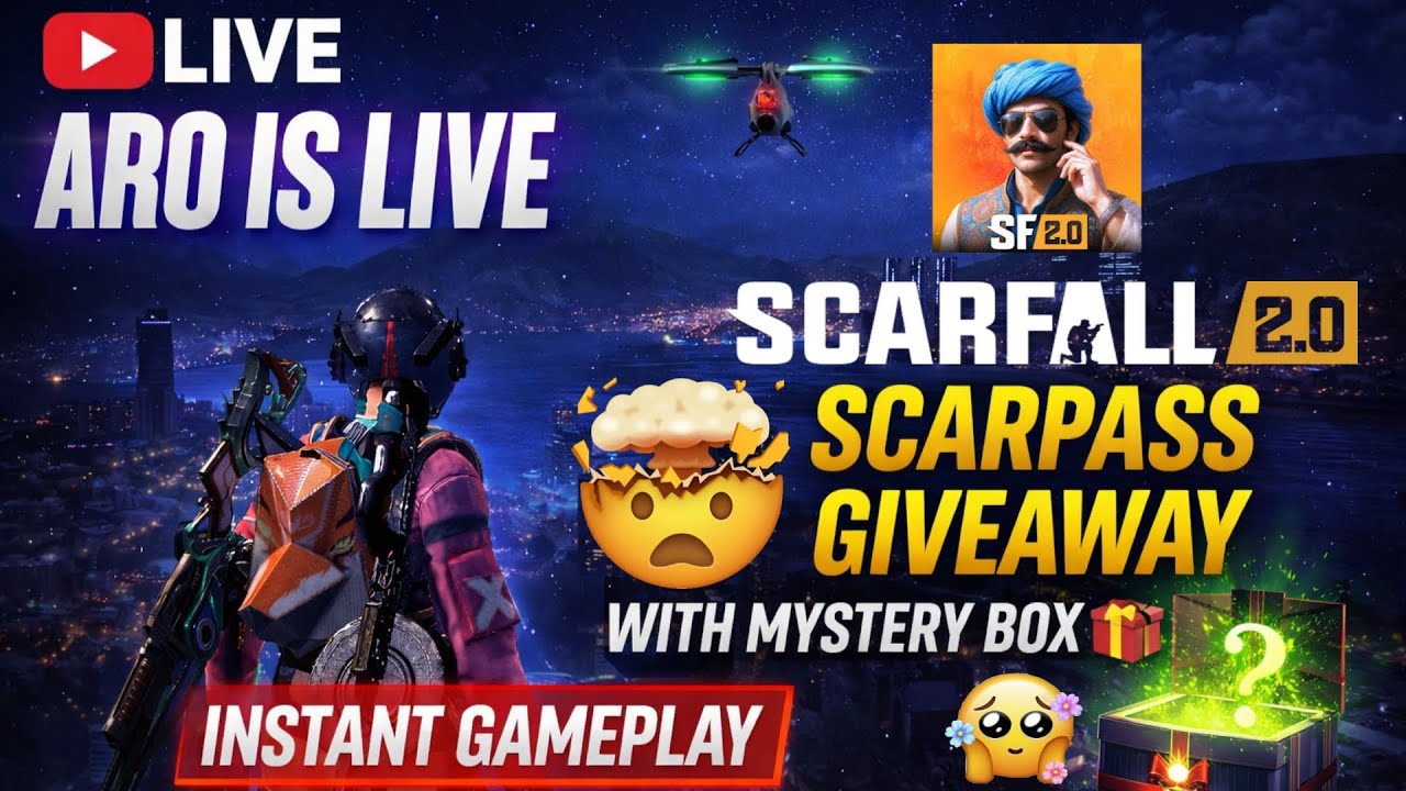 🔴 ScarFall 2.0 LIVE —Life_AROisLIVE scarfall free scarpass giveaway s4 and sensitivity & controls