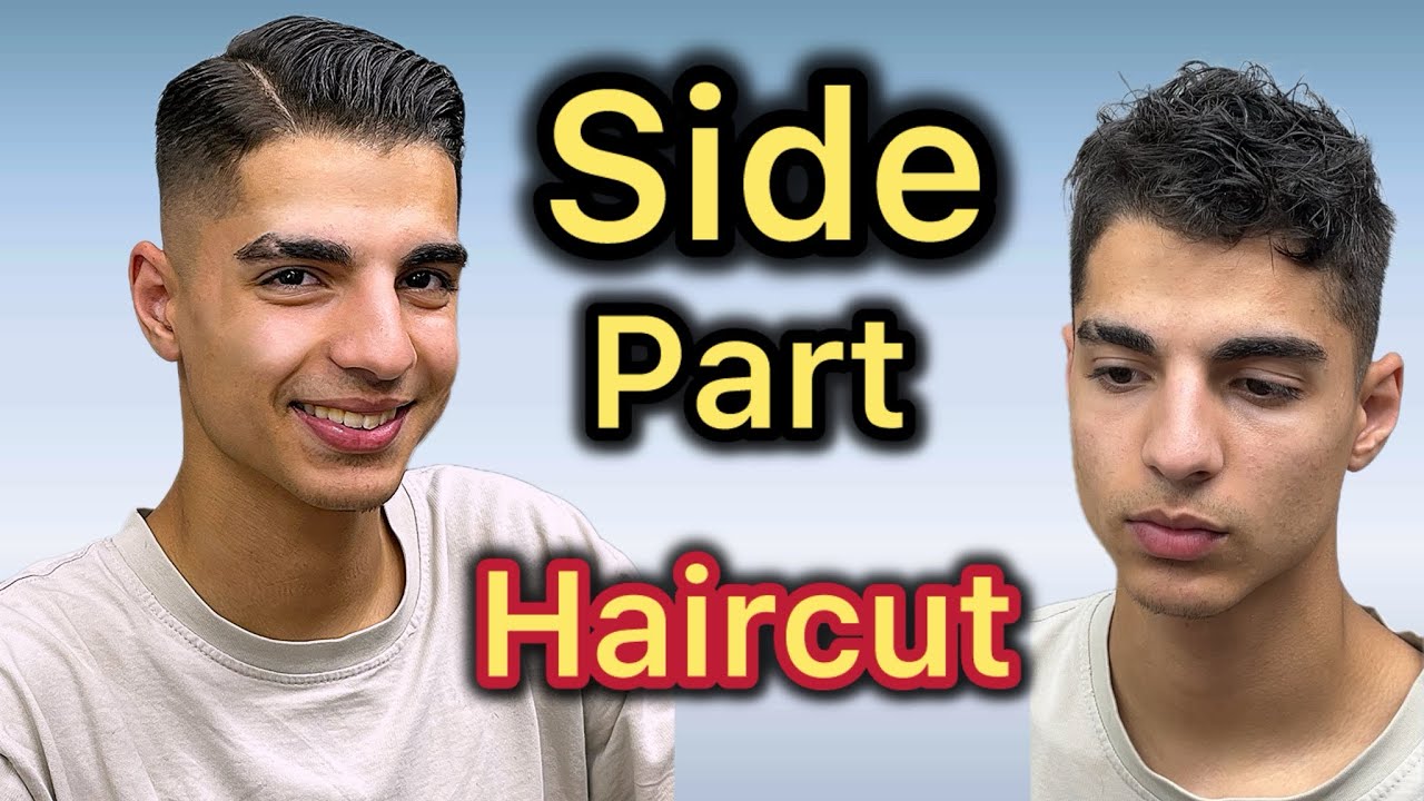 Asmr barber 💈 _How to fade a gentleman side part haircut.