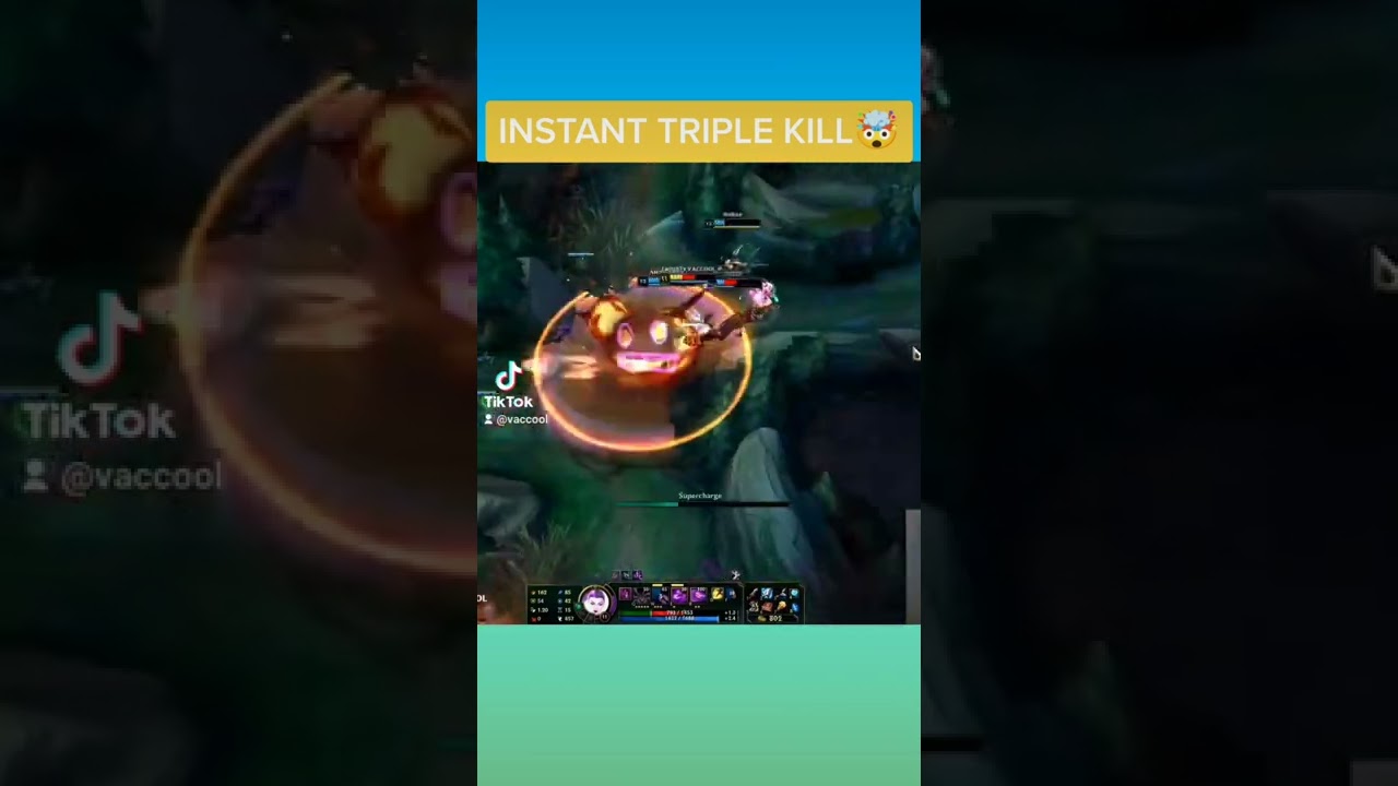 INSTANT TRIPLE KILL! #shorts #leagueoflegends #lol