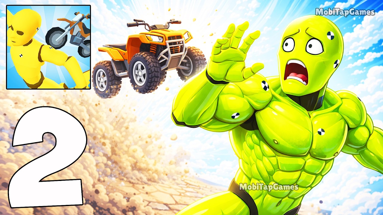 Crash Him - Gameplay Walkthrough Part 2 - Crazy Car Crash Simulator Levels (iOS, Android)