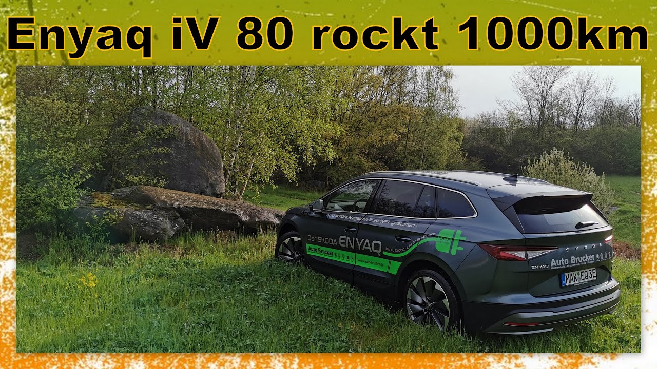 Skoda Enyaq iV 80🎯1000km Challenge Zusammenfassung🎬