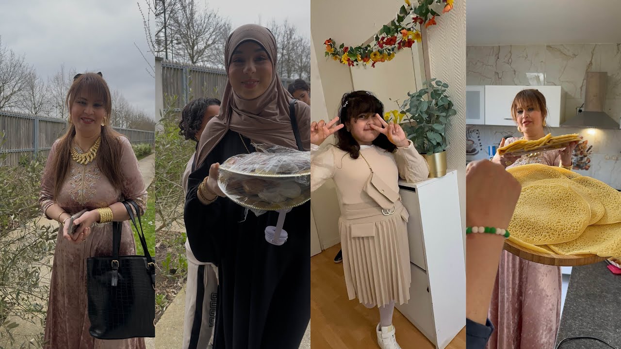 ￼ الجالية الجزائرية 🇩🇿في فرنسا ￼ أول يوم في العيد مع الأحباب￼ والخوات