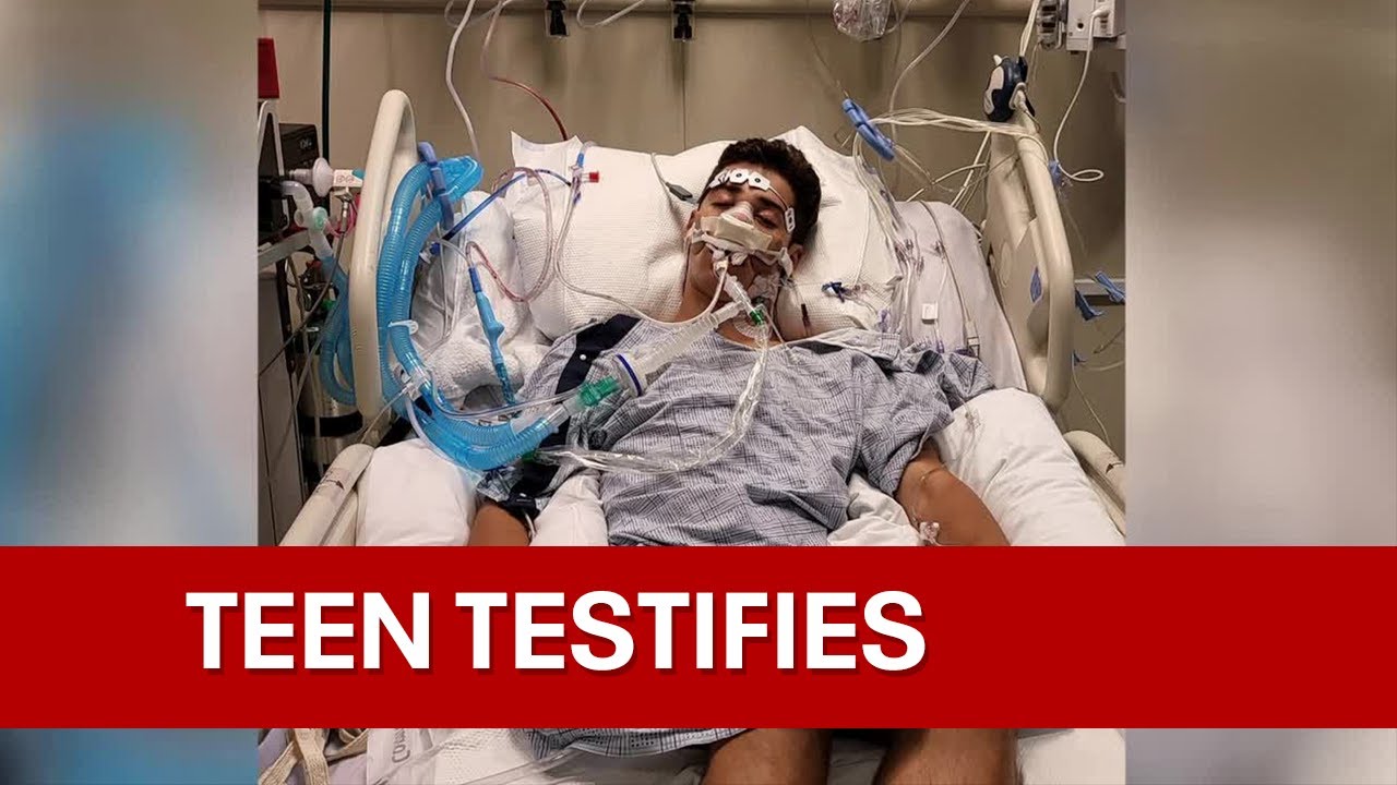 Teen who survived alleged tainted IV bag testifies against Dallas doctor