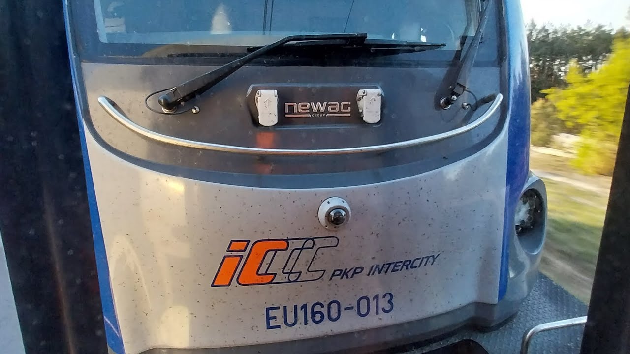Podróż pociągiem IC LUBUSZANIN z EU160-013 na trasie Warszawa Centralna-Opalenica