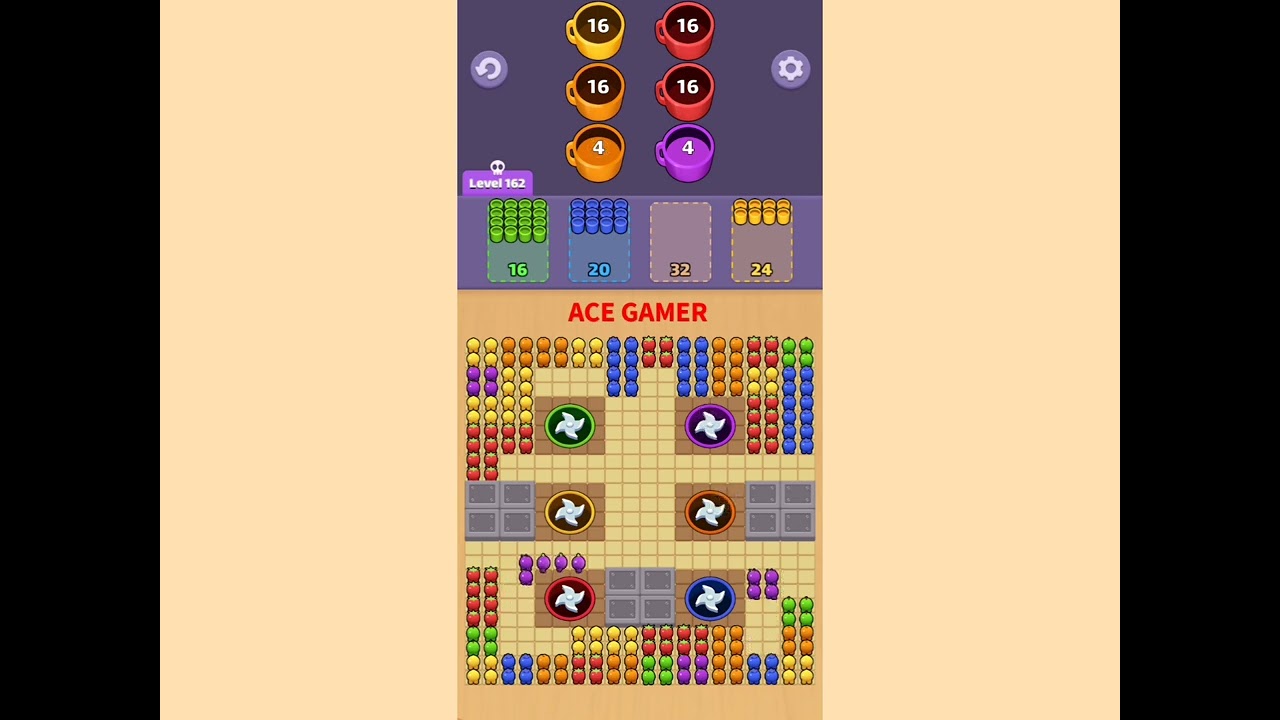Fruit Hole Level 162 walkthrough solution 