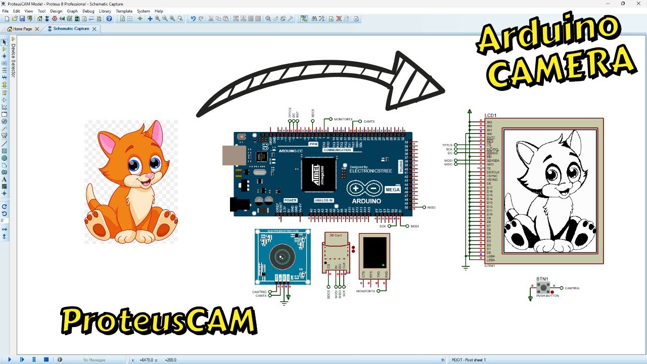 Arduino Camera Module | Proteus Library | Proteus ISIS Library