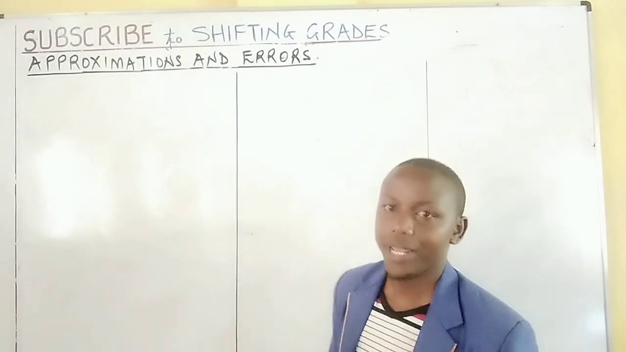 APPROXIMATIONS AND ERRORS - PROPAGATION OF ERRORS