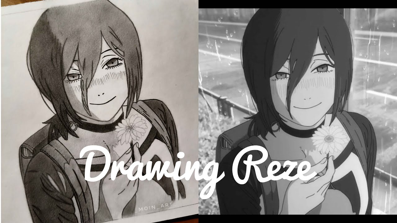 DRAWING REZE | HOW TO DRAW REZE | HOW TO SHADE ANIME CHARACTER |CHAINSAW MAN