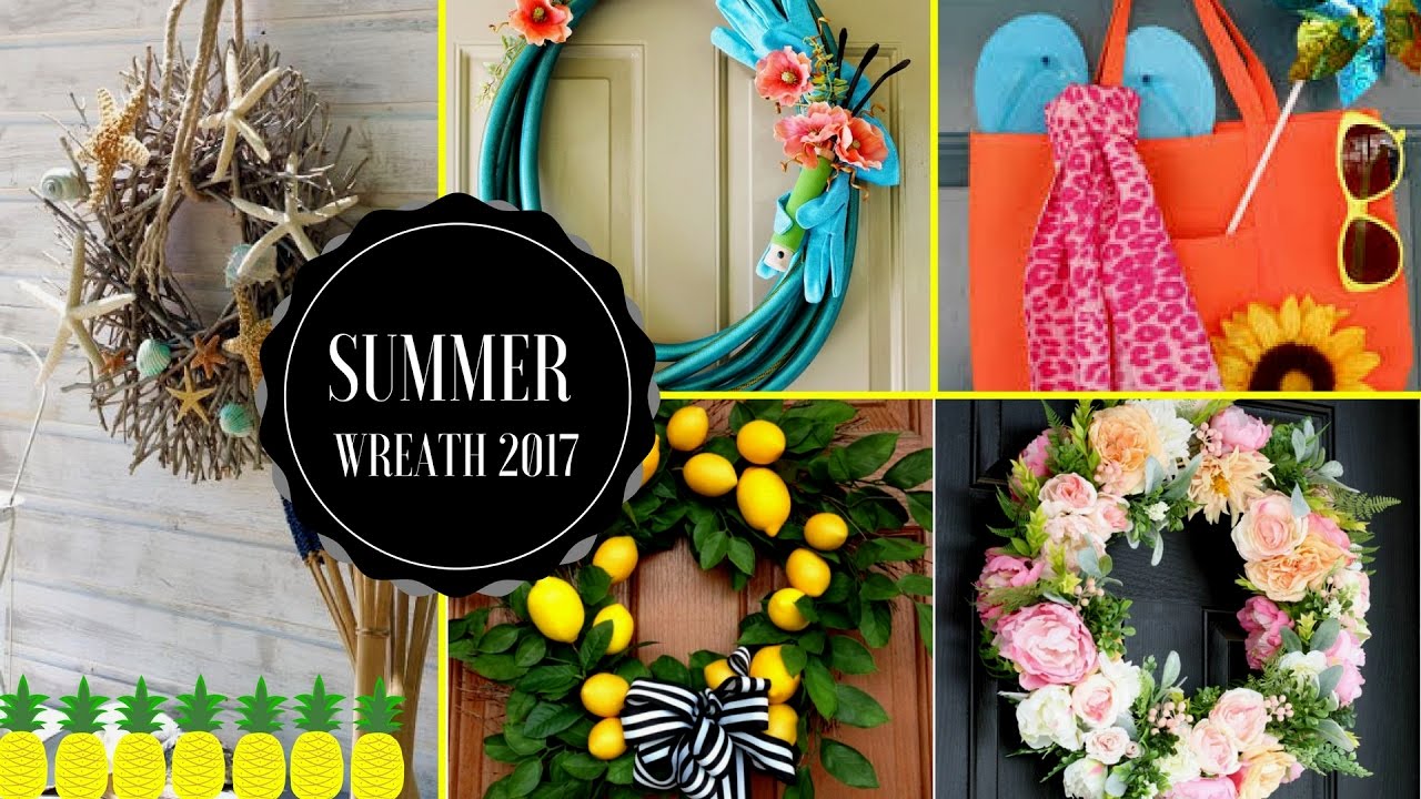 🏡 50 DIY Summer Wreaths Decorations Ideas for  your Home Front Door🏡