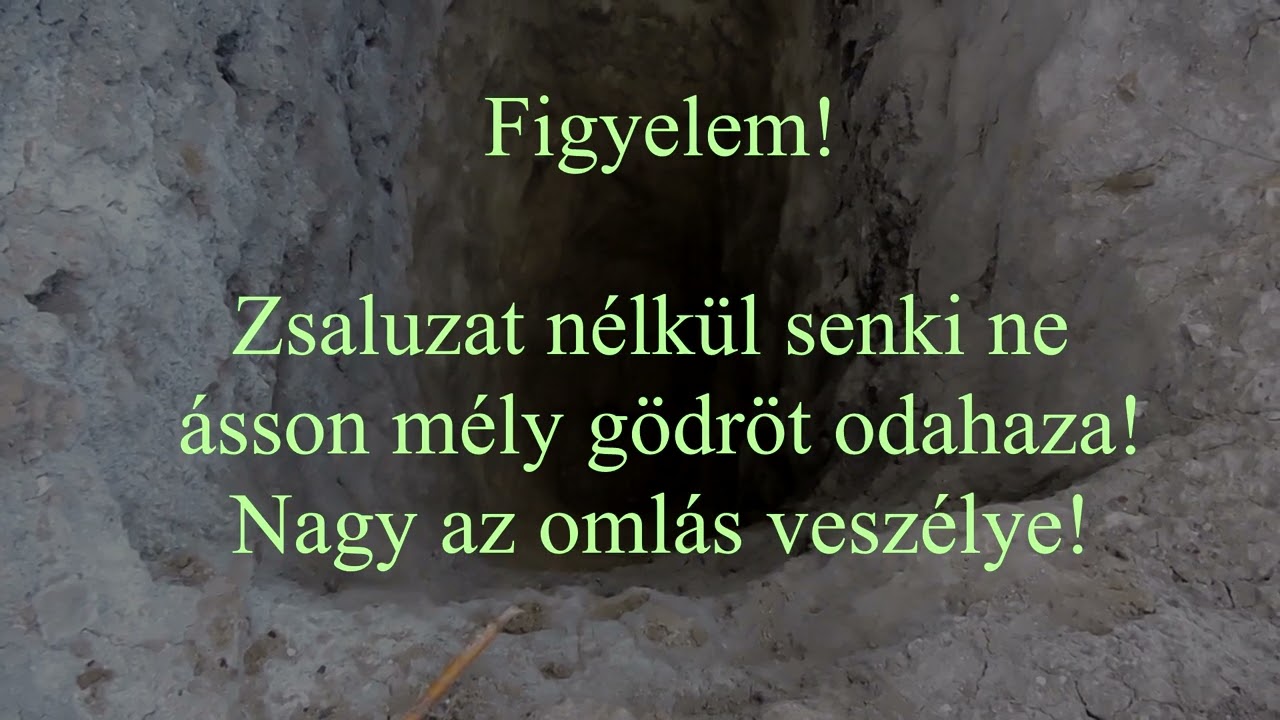 1650. V&aacute;lyog kitermel&eacute;s otthon. ⛏ 2,8 m&eacute;ter m&eacute;lyre &aacute;stunk. ⛑😲