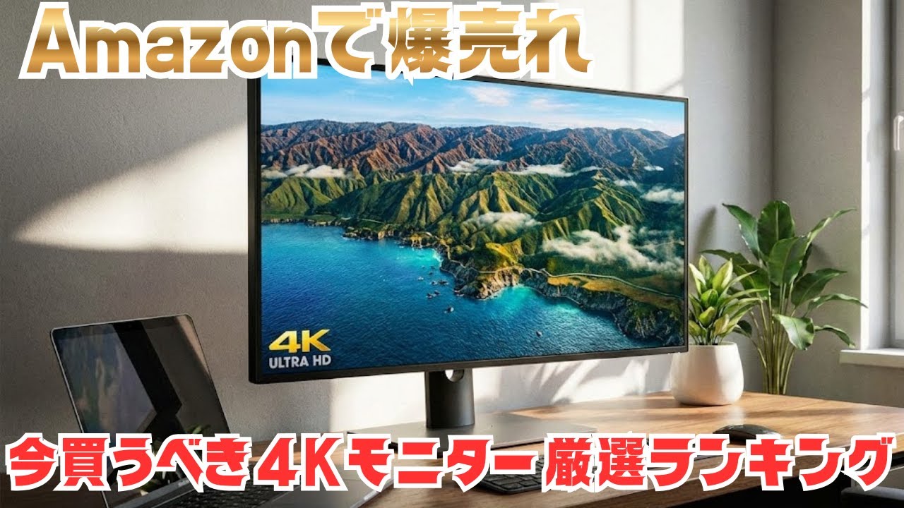 Amazonで爆売れ！4Kモニター人気ランキングTOP10【高精細ディスプレイ厳選】