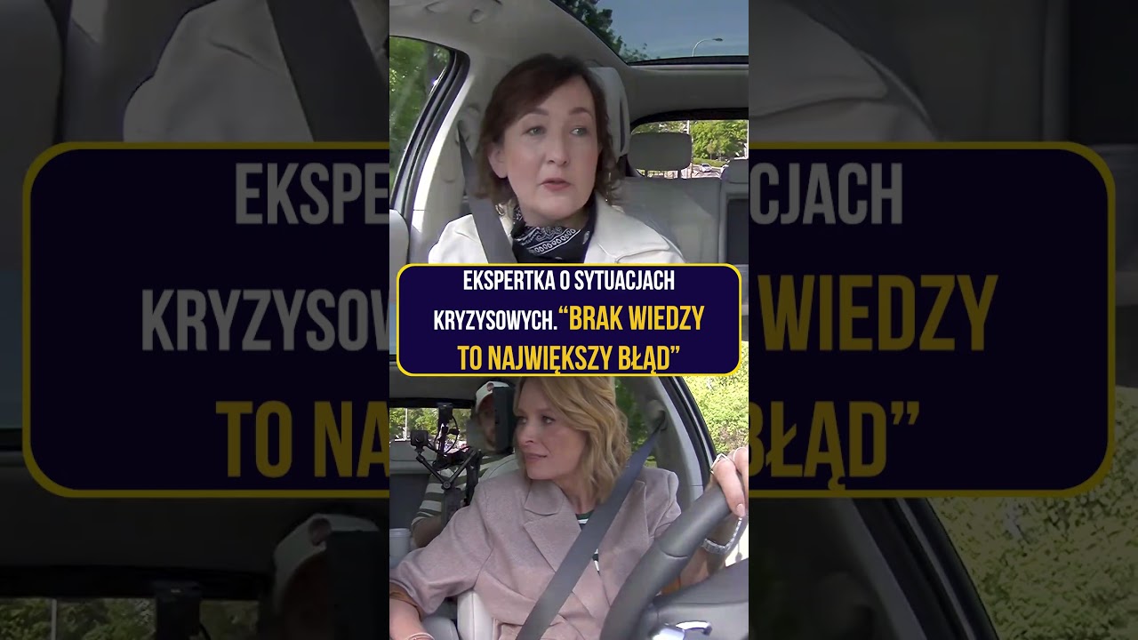 Ekspertka o sytuacjach kryzysowych. 