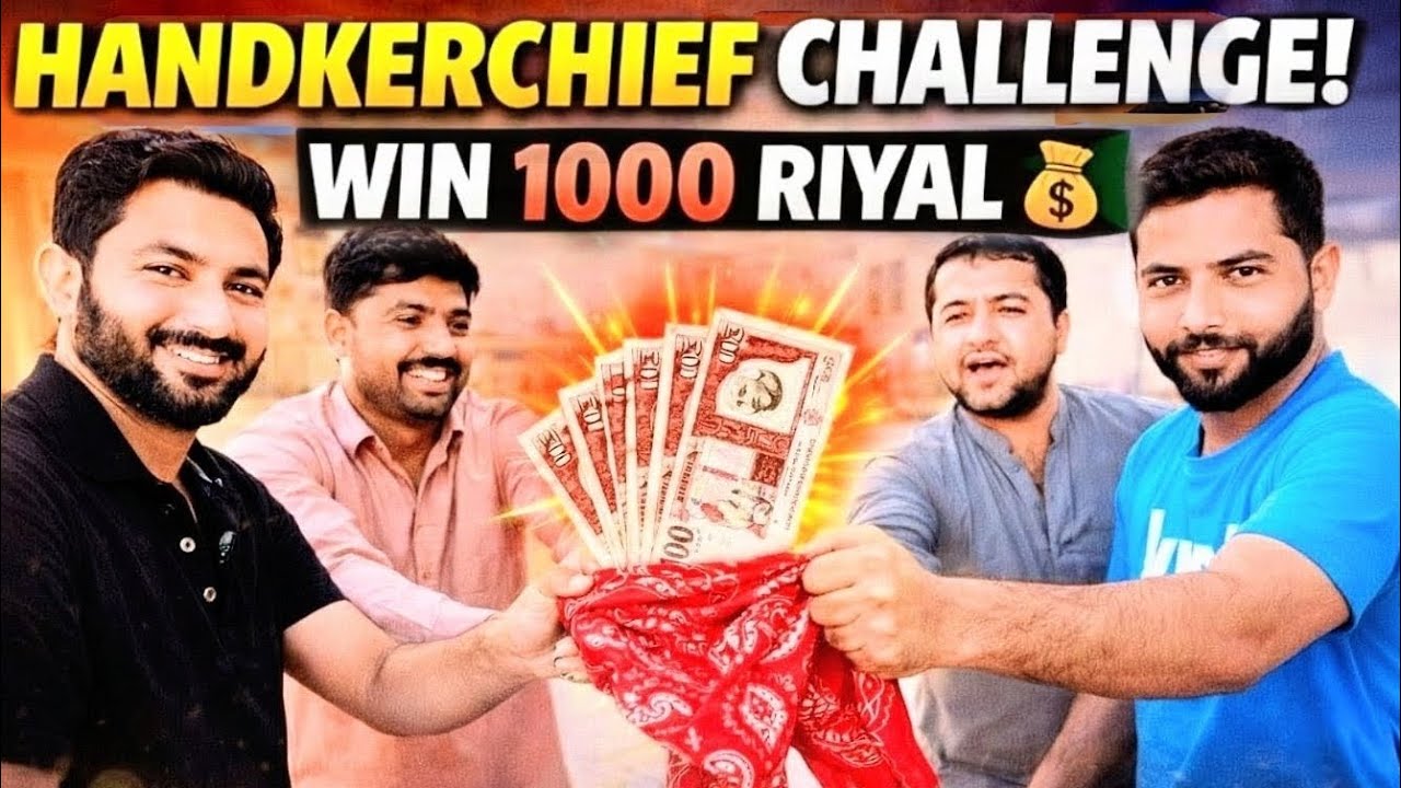 1000 Riyal Rumal Challenge 😱🔥 | Saudi Arabia Biggest Handkerchief Game | Who Won 1000 SAR?