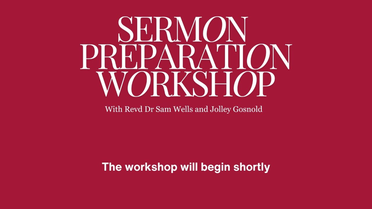 Sermon Preparation Workshop