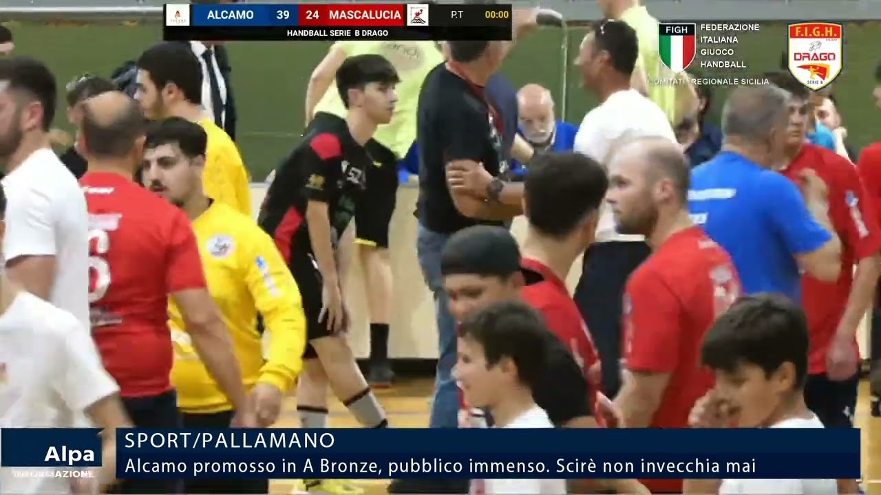 Pallamano Alcamo promosso in A Bronze, pubblico immenso. Scirè non invecchia mai