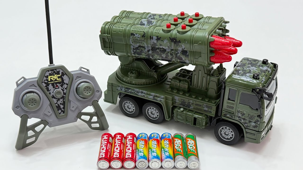 Unboxing RC Military Missile Vehicle, Deformed Airliner, Electric Mechanical Dog, RC Transport Car