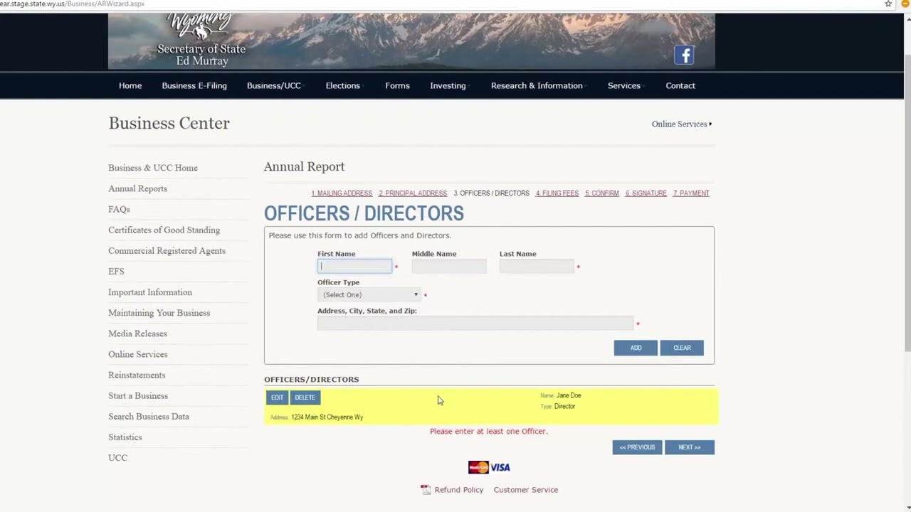 Annual Report Filing File your Annual Report Online - WY