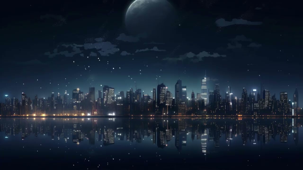 Moonlit City – Relaxing Piano Sleep Music | 1 Hour Calm Meditation