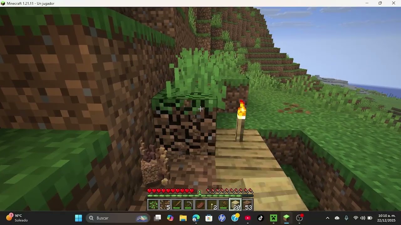 construyendo un refigio epico en Minecraft  java