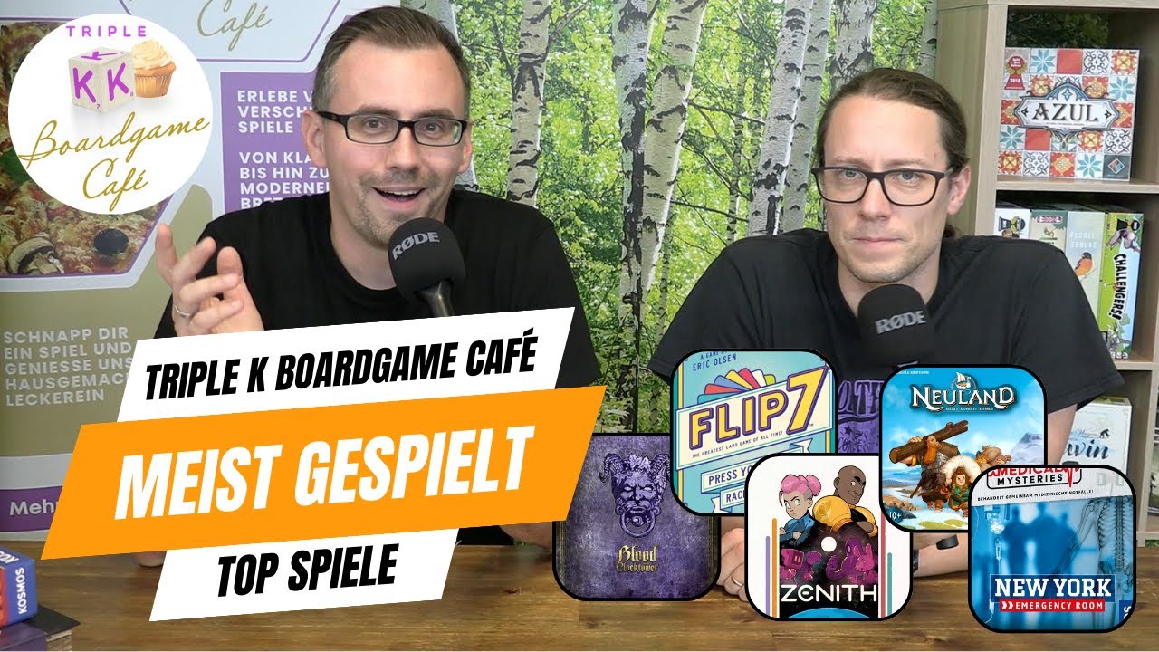 #Top - Meist gespielt beim Triple K Boardgame Café (Event im Juli)