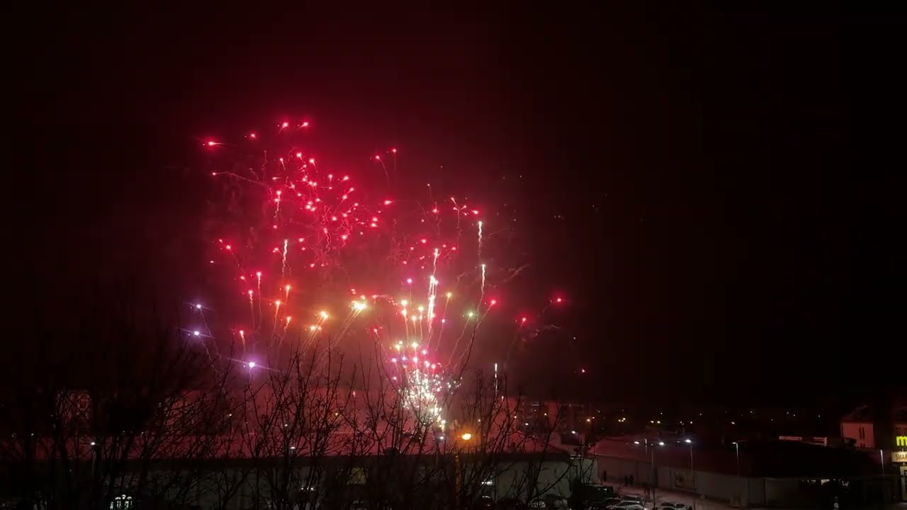 Nowy Rok 2026 Wielki Pokaz Fajerwerków Bydgoszcz Fordon 4K60FPS