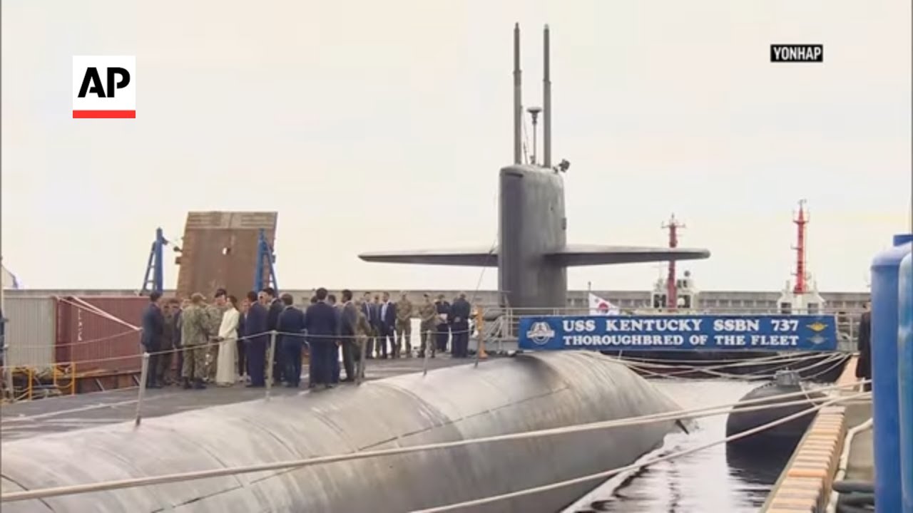 US nuclear-capable submarine docks in South Korea