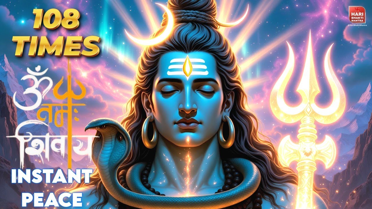 108 Times Om Namah Shivaya | Remove Negativity & Feel Instant Peace | ॐ नमः शिवाय जाप