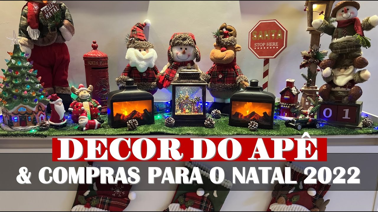 COMPRAS E DECOR DO APÊ PARA O NATAL 2022