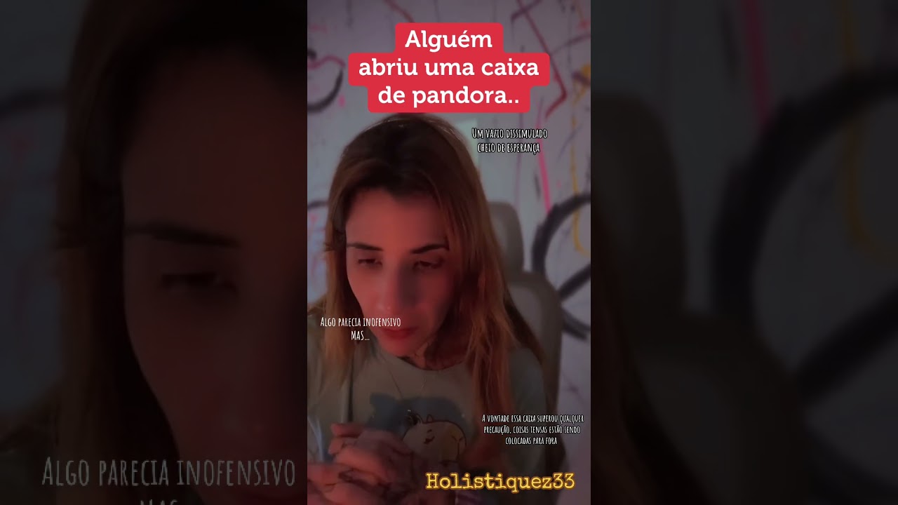 CAIXA DE PANDORA ABERTA - CONSEQUÊNCIAS X ESCOLHAS? and the saints we see are all made of gold. 👿 