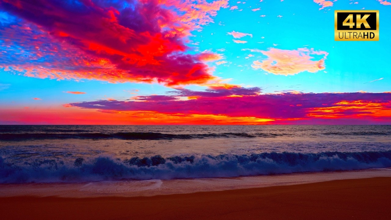 🌊 ASMR Океанские Волны в 4K: Расслабляющие Звуки для Глубокого Сна | Снятие Стресса