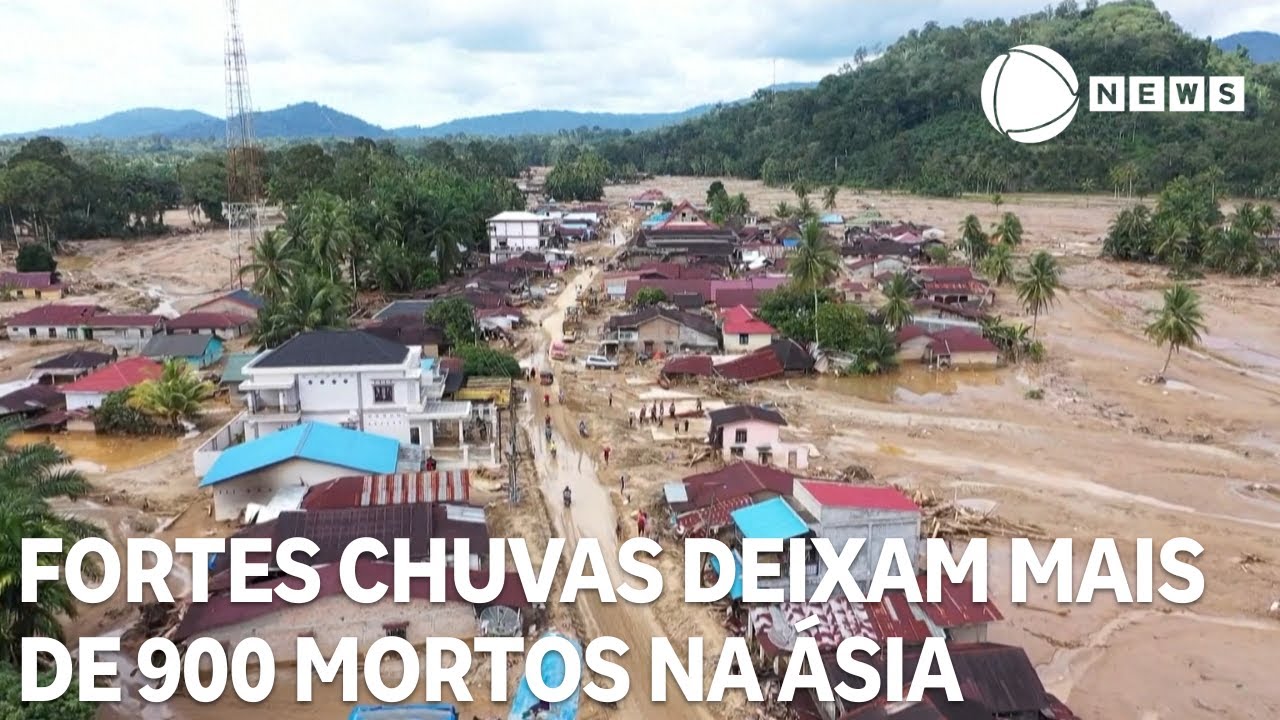 Fortes chuvas provocam inundações e deslizamentos na Ásia