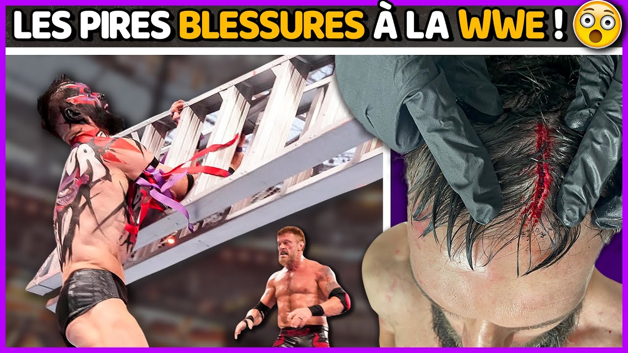Les PIRES blessures &agrave; la WWE ! (2023)