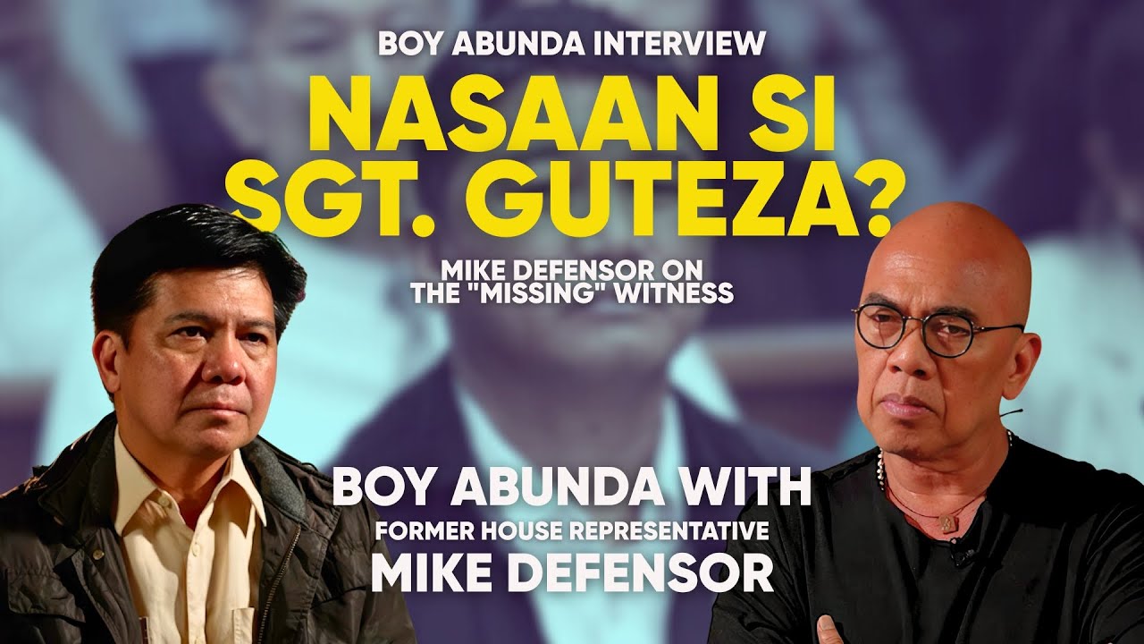 Nasaan si Sergeant Guteza? Mike Defensor on the 
