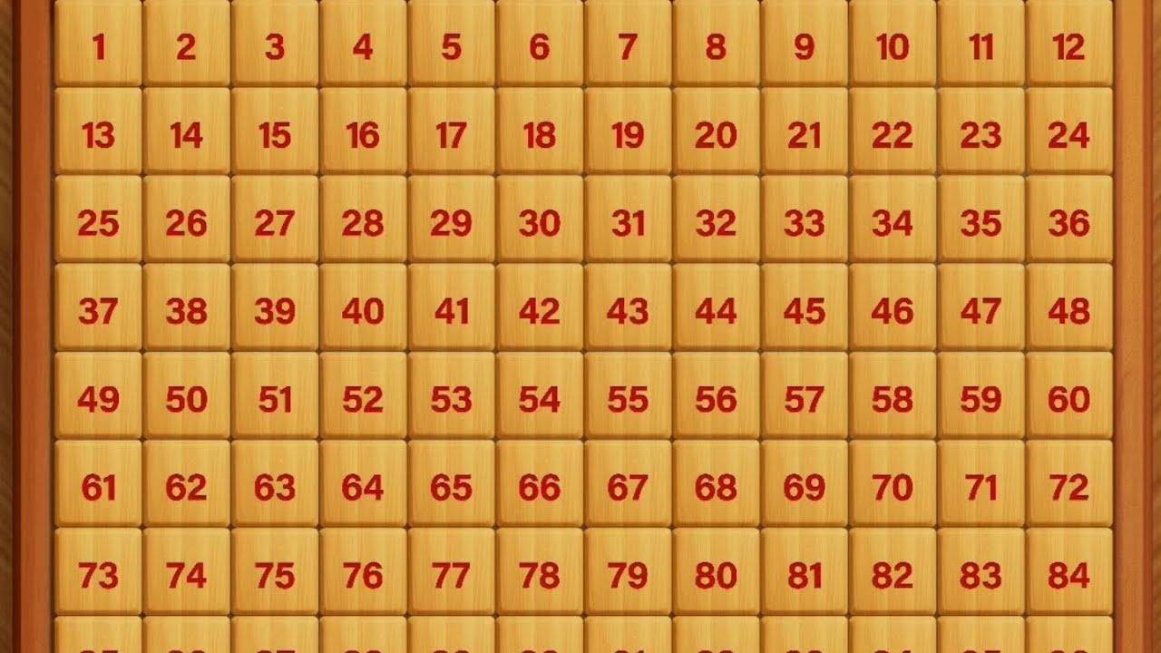 12x14 Classic number puzzle