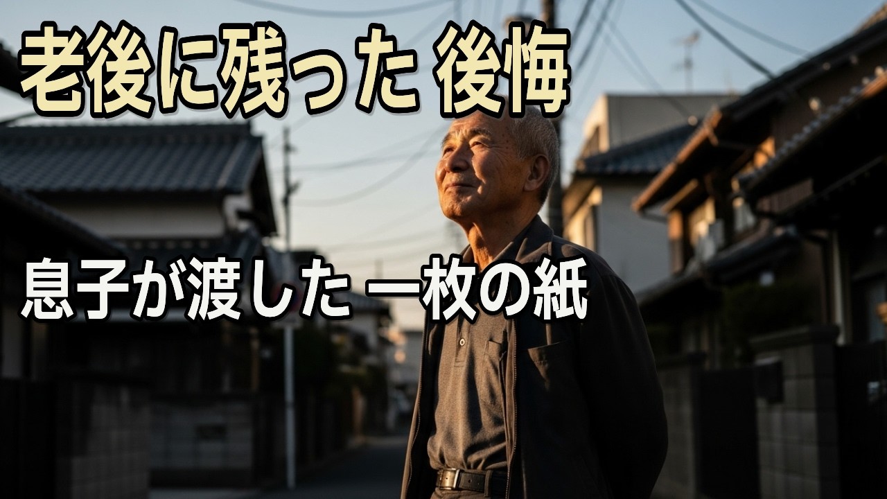 老後に残った 後悔