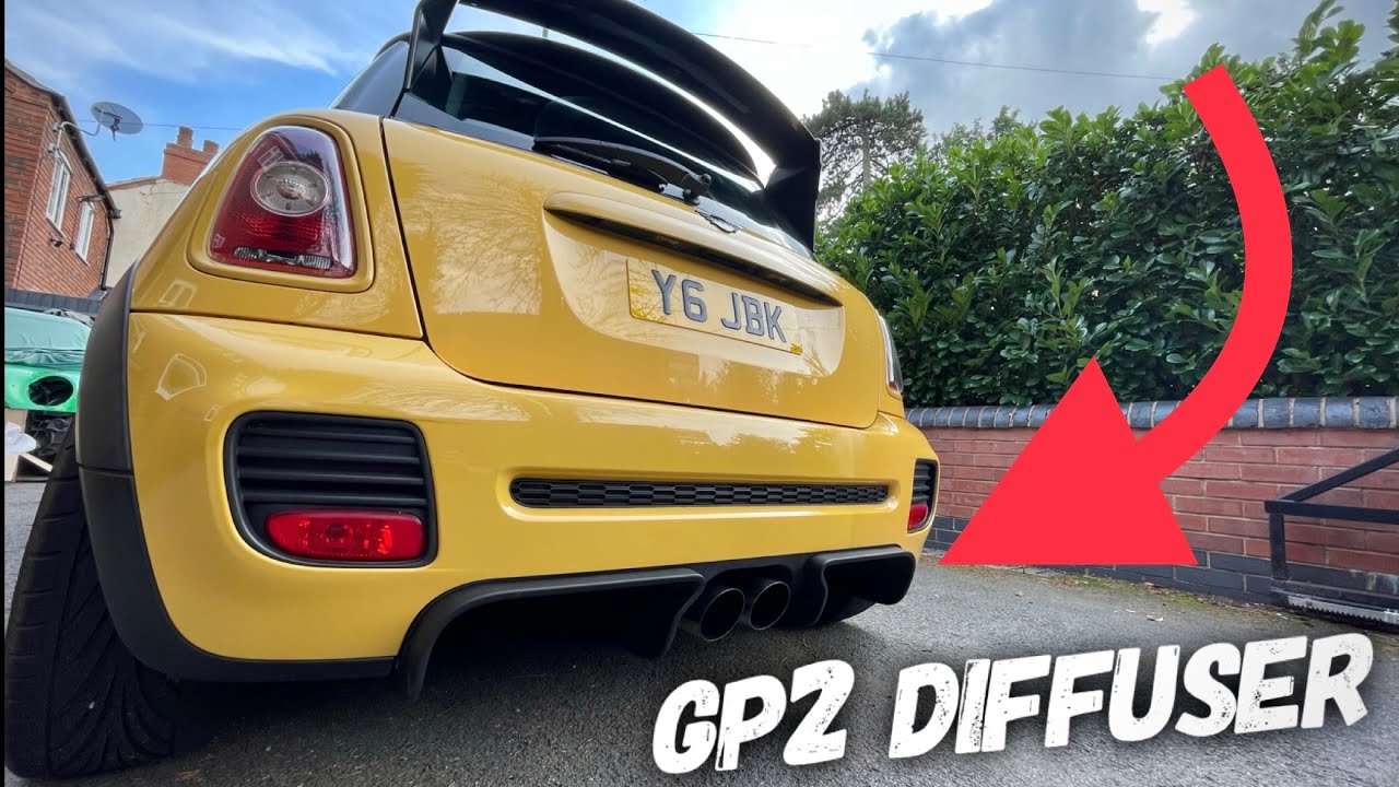 How To: Mini R56 R59 R57 R58:  How to fit a GP2 Diffuser to a JCW Bumper Step By Step Guide