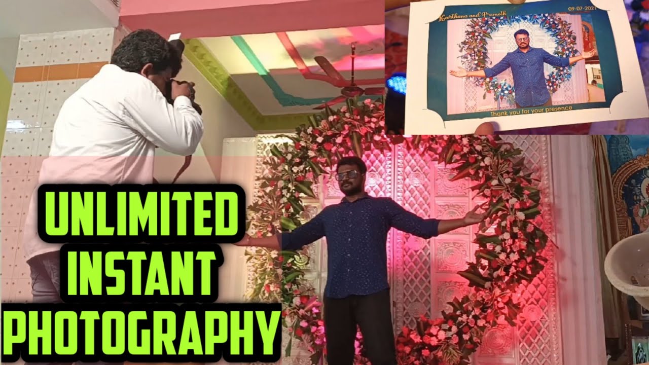 Instant Photography for all  Events | Unlimited Free Prints | One8 Photography | Dooma Goli