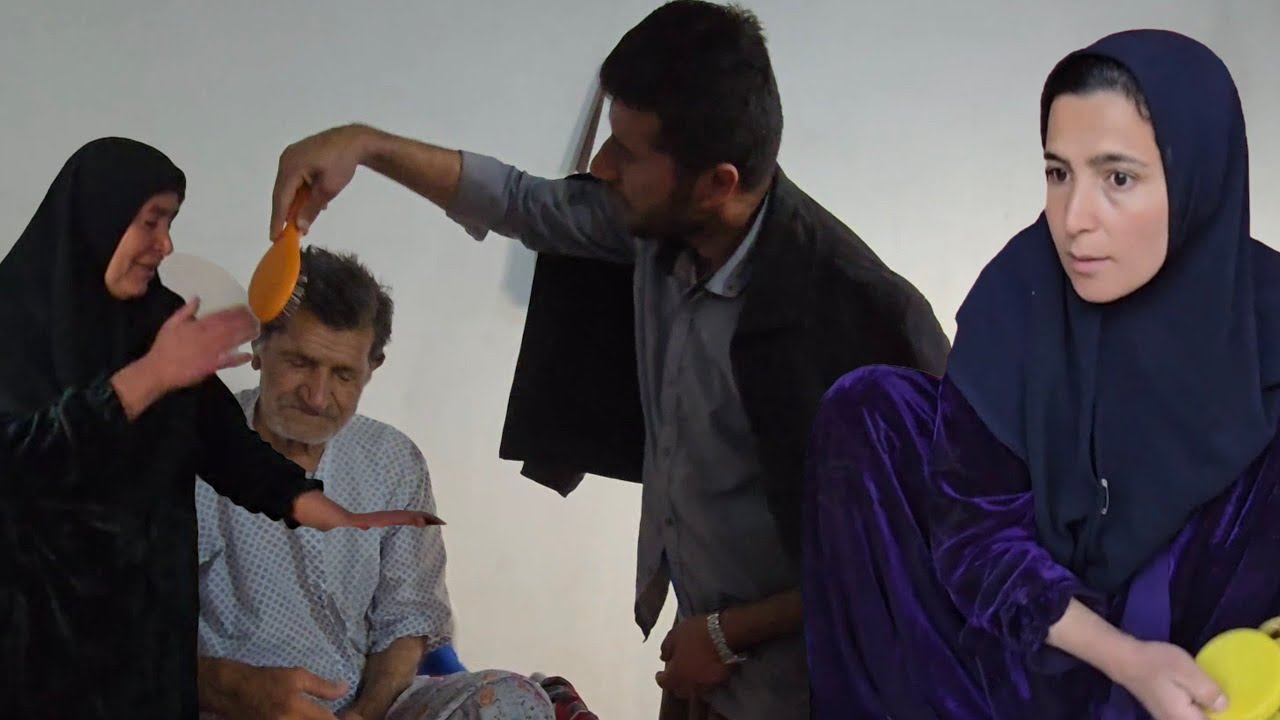 Khorshid, Jamshid and Ashraf visit their grandfather