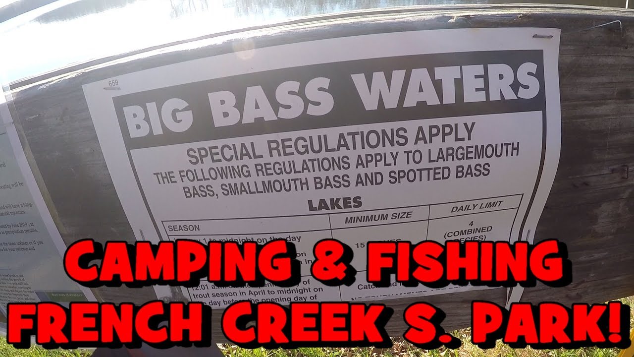 3-DAYS CAMPING!!! Fishing the FRENCH CREEK STATE PARK! (Chester County, PA)