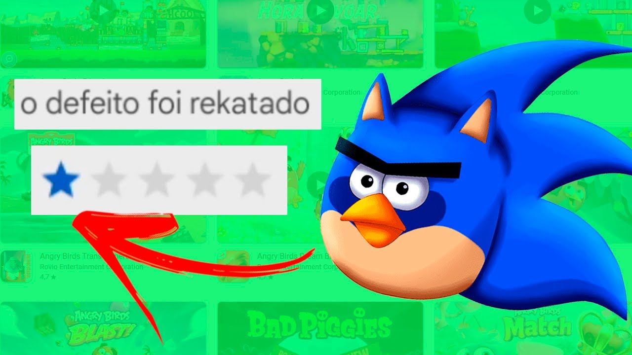 PIORES CÓPIAS DE ANGRY BIRDS (SIM É O SONIC BIRD)
