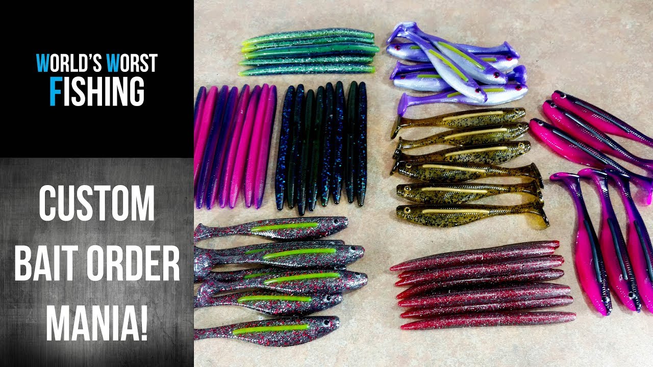 BEST CUSTOM ORDER YET?? Making A Custom Order of Soft Plastic Lures
