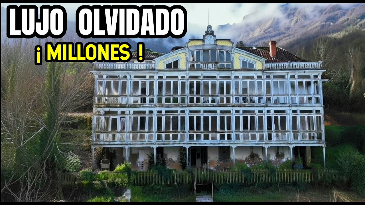 Un palacio MILLONARIO abandonado INCREIBLE todo su INTERIOR