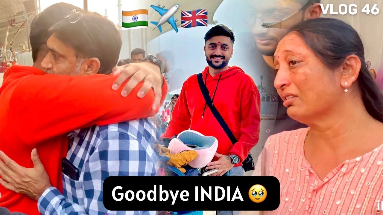 Going back to UK🥹 || VLOG 46 *Emotional* || India to London Flight Journey || Deep Padmani Vlogs