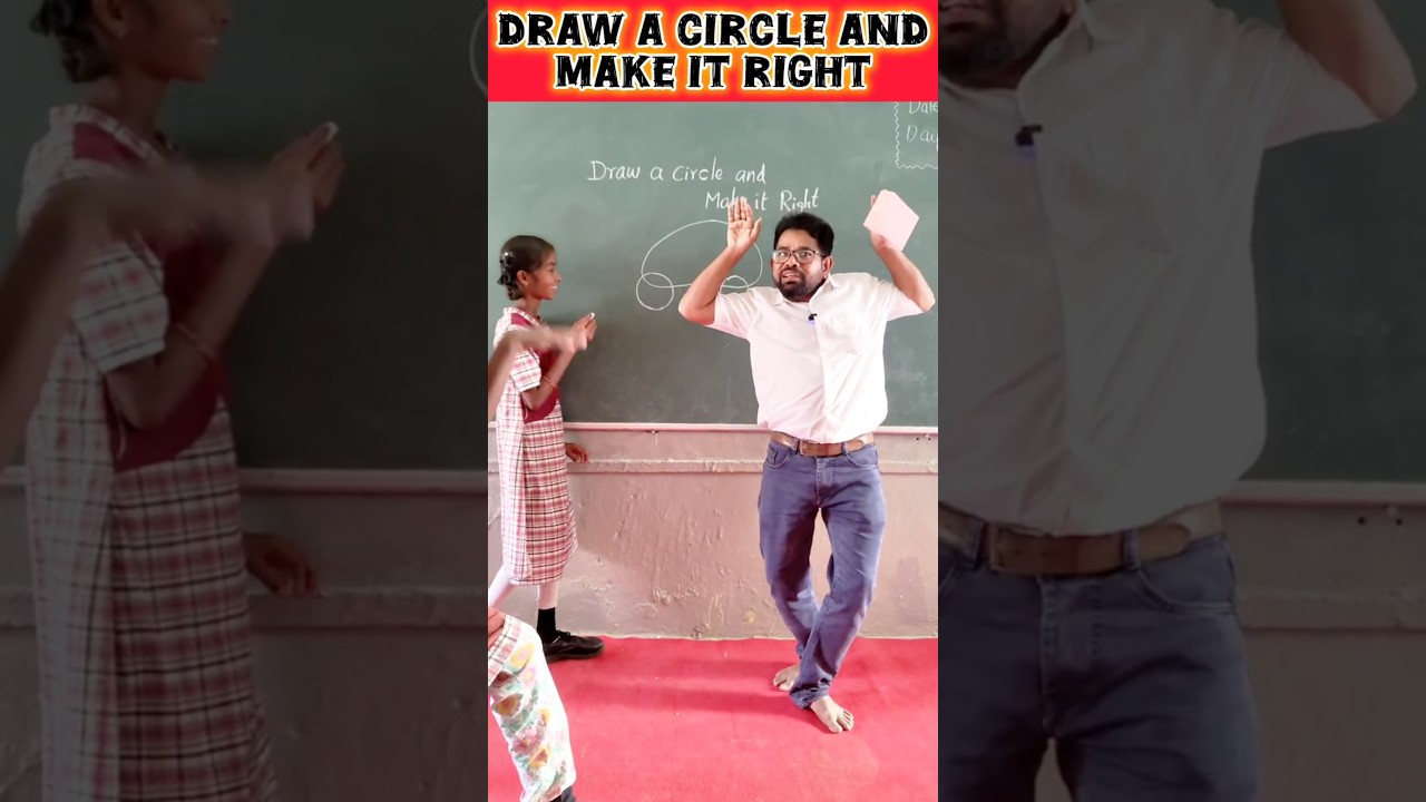 Draw a circle and make it right / innovative ideas #education #maths #schoollife #students #numeracy