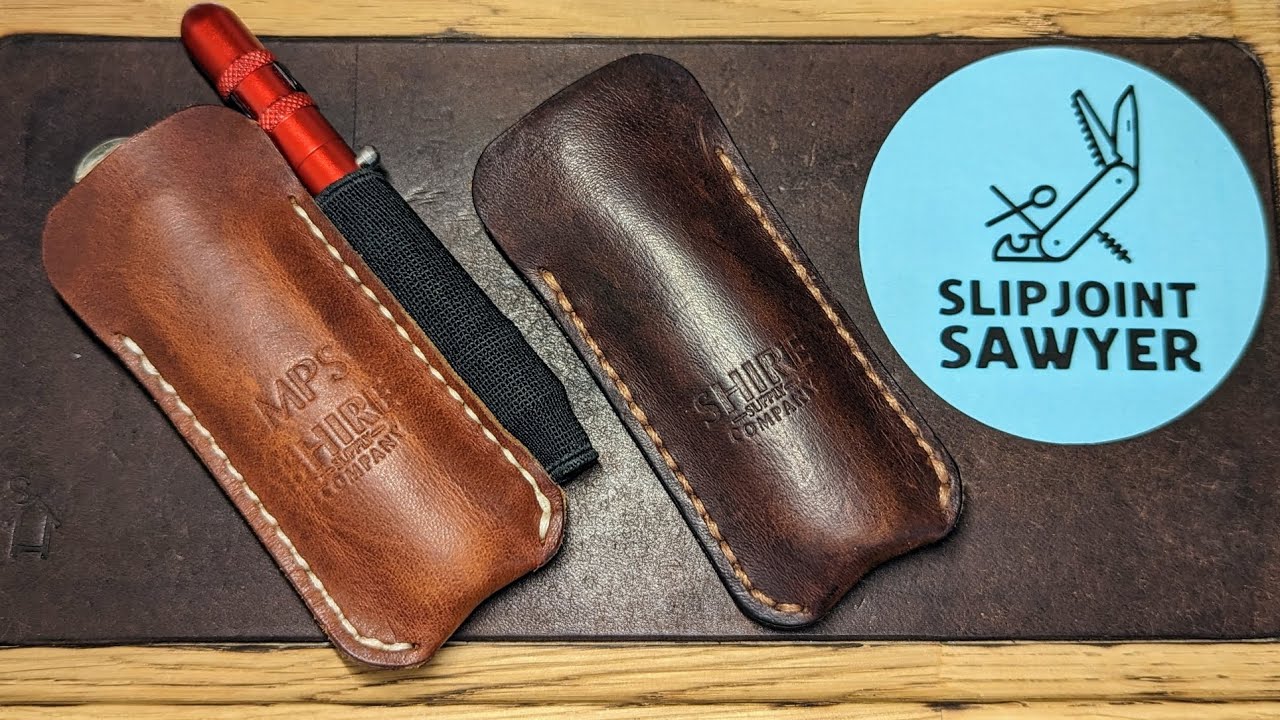 Let's talk leather slips! Bonus at the end! #review #knives #leather #discount
